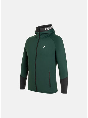FELPA RIDER ZIP, PINE NEEDLE/AVID BEI, small