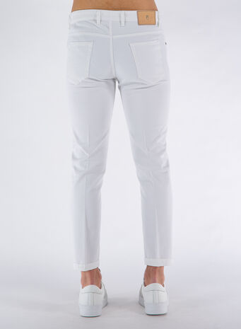 PANTALONE 5 TASCHE, Y010BIANCO, small