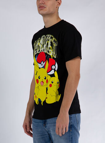 T-SHIRT POKEMON PIKACHU ELECTRIC SHOCK, BLACK, small