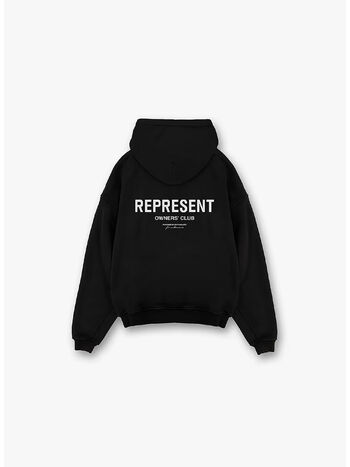 FELPA HOODIE OWNERS CLUB, 01 BLACK, small