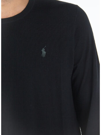 MAGLIONE GIROCOLLO, POLO BLACK, small