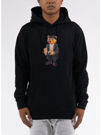 FELPA HOODIE FILOU, 01 BLACK, small
