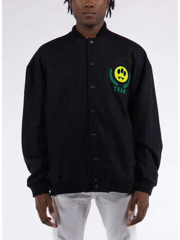 GIUBBOTTO VARSITY, 110 NERO/BLACK, medium