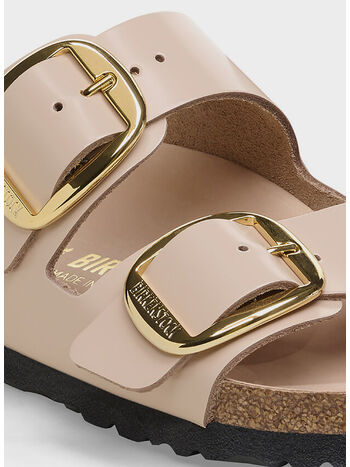 CIABATTA ARIZONA BIG BUCKLE SHINE, BEIGE, small