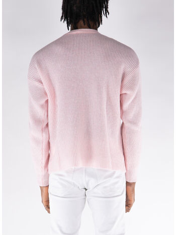 MAGLIONE IN MAGLIA AIR RIB, 690 PINK, small