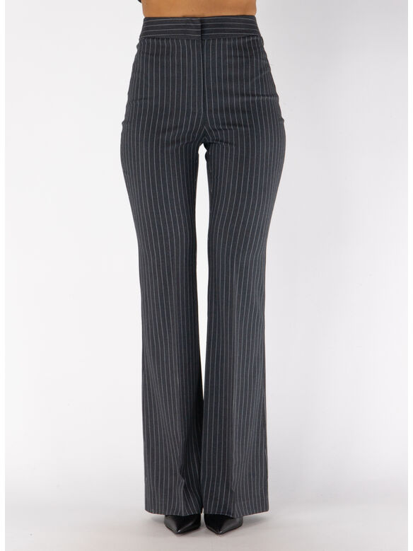 PANTALONE PINSTRIPE FLARE, DARK GREY, medium