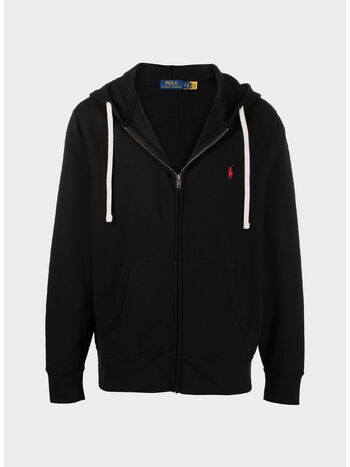 FELPA FULL ZIP FLEECE, POLO BLACK, small
