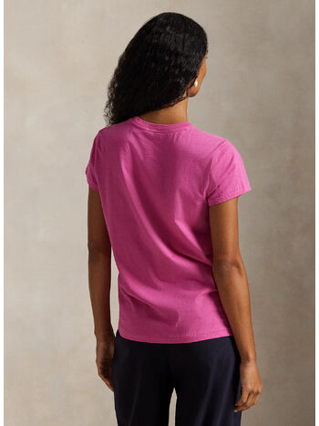 T-SHIRT A GIROCOLLO CLASSIC-FIT, ACCENT PINK, small