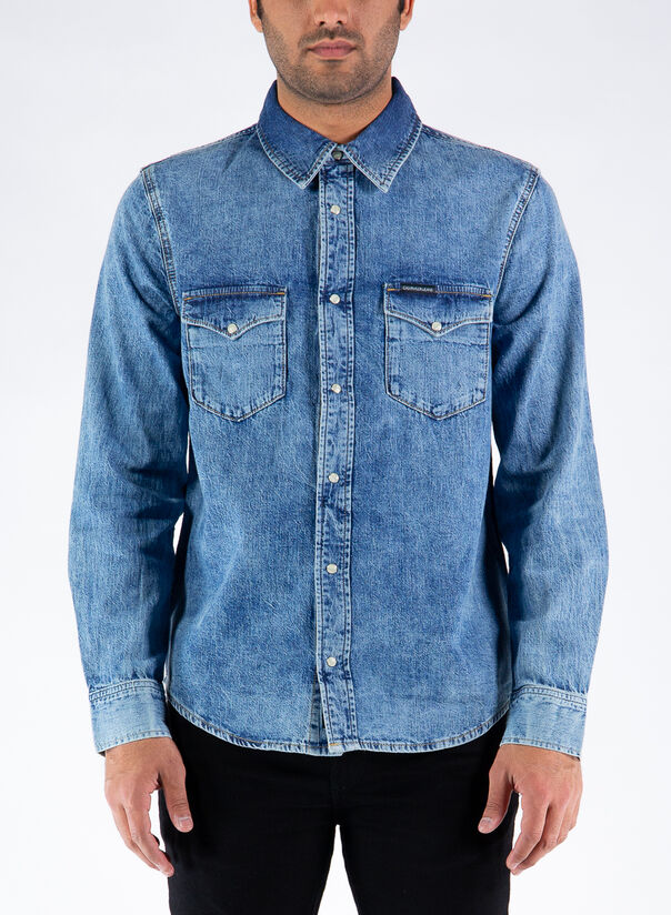 CALVIN KLEIN CAMICIA DI JEANS Royal | Selecteur