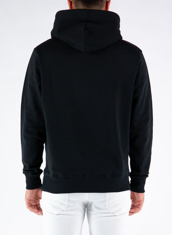 FELPA CON CAPPUCCIO, 110NERO, small