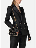 GIACCA DOPPIOPETTO IN TWEED LAMINATO, 110 NERO, thumb