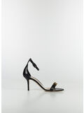 SCARPA SANDALO TACCO SOTTILE, 110 NERO, thumb