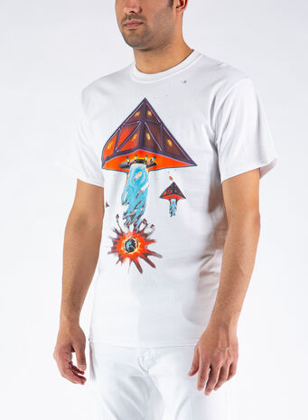 T-SHIRT DOOMSDAY, WHITE, small