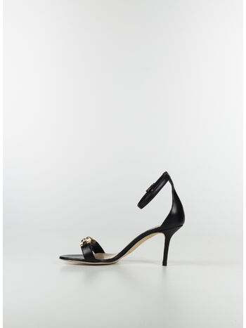 SCARPA SANDALO TACCO SOTTILE, 110 NERO, small