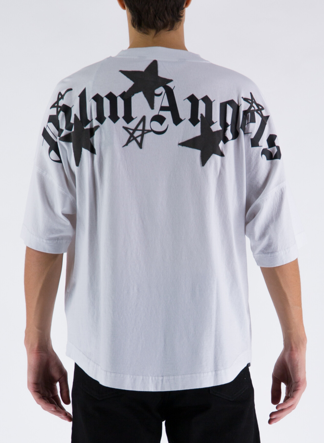 PALM ANGELS T-SHIRT SHOOTING STARS OVERLOGO | a422675-89108