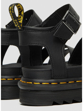 SANDALI DI PELLE CON CINTURINO BLAIRE, BLACK, small