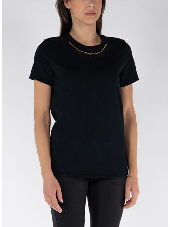 T-SHIRT IN JERSEY CON ACCESSORIO, 110, small