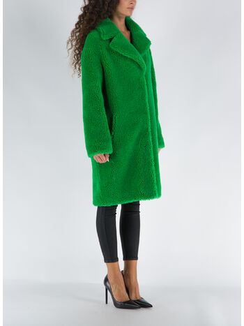 CAPPOTTO CAMILLE COCOON, 56000 BRIGHTGREEN, small