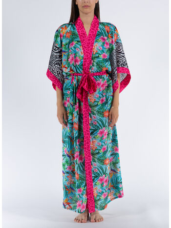 KIMONO LUNGO LEO PINK FLAMINGO, 200 VAR.UNICA, small