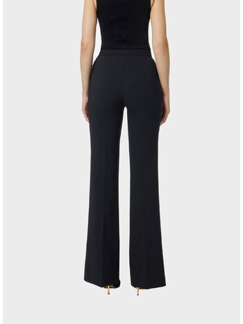 PANTALONE IN DOPPIO CRÊPE, 110 NERO, small