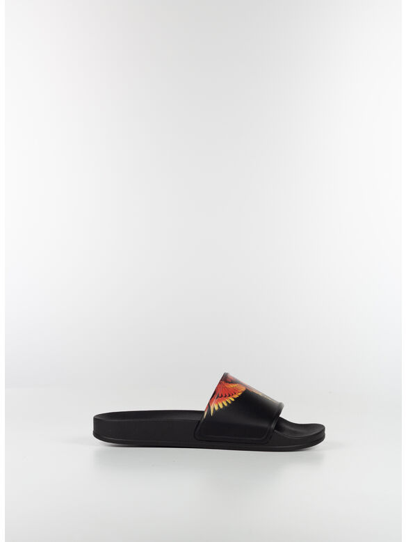 CIABATTA ICON WINGS SLIDERS, 1026 BLACK CORAL RED, medium