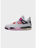 SCARPA AIR JORDAN 4 RETRO, 100 OFF WHITE/FIRE PINK-ANTHRACITE, thumb