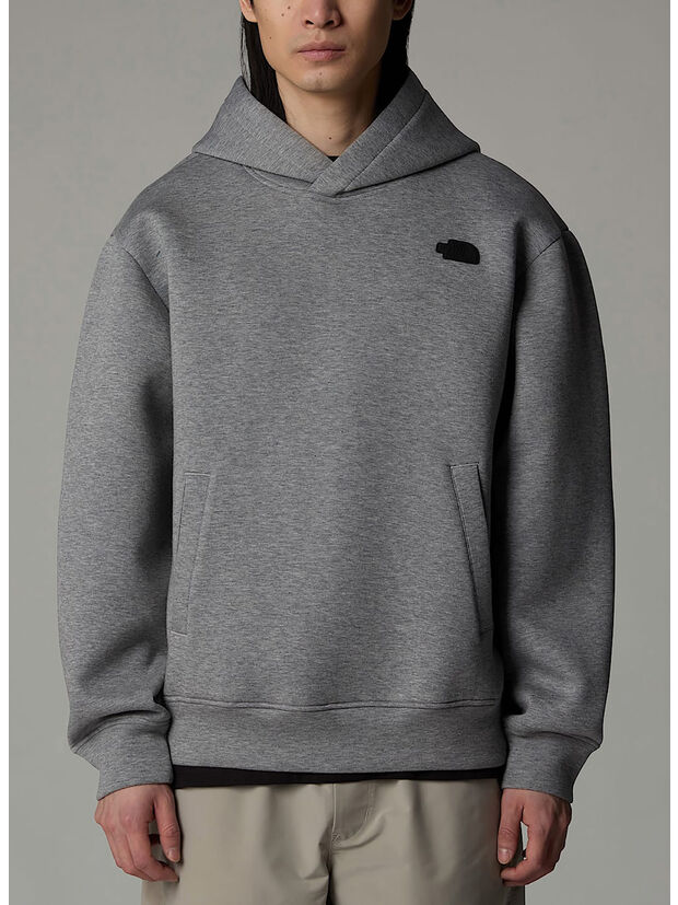 FELPA HOODIE PULL-ON, EC41 METALLIC SILVER HEATHER, large