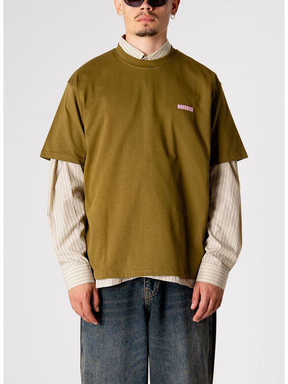 T-SHIRT WBBAINE SPACE TEE, DARKGREEN, medium