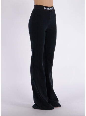 PANTALONE LOGO TAPE FLARE, 1010 BLACK BLACK, small