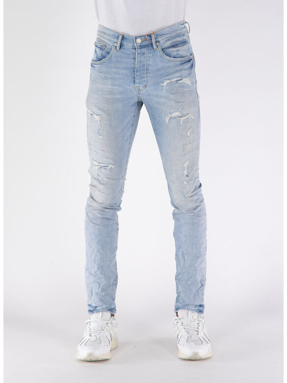 JEANS REGULAR, LQDP LIGHT WOMR LIGHT INDIGO  WITH QUILTED DESTROY, medium