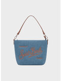 BORSA ALINE, 01515L DENIM GRAIN LEATHER 19 EMB, thumb