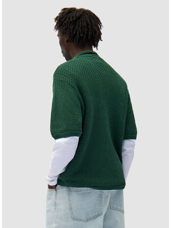 CAMICIA CROCHET, GREEN, small