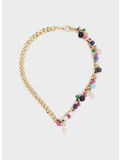 COLLANA CROSS BEADS, 7684 GOLD MULTICOLOR, thumb