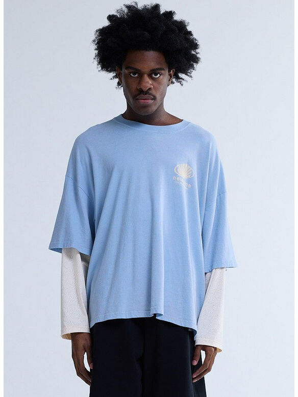 T-SHIRT CORPORATE, BABY BLUE, medium