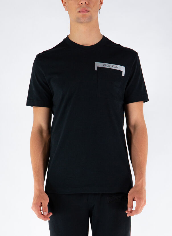 T-SHIRT IN COTONE BIOLOGICO CON TASCA, BEH, large