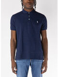 POLO A MANICHE CORTE CON LOGO RICAMATO, REFINED NAVY, thumb