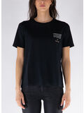 T-SHIRT IN JERSEY CON TASCHINO, 019 BLACK, thumb