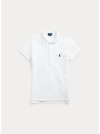 POLO JULIE EMBROIDERED LOGO, WHITE, small