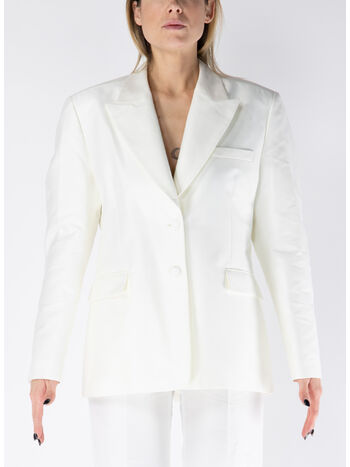 GIACCA BLAZER MONOPETTO ALBA, 1103 BIANCO LATTE, small