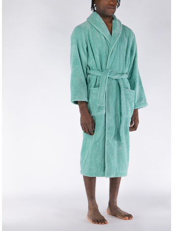 ACCAPATOIO SHAWL LOUNGE ROBE, CELADON, small