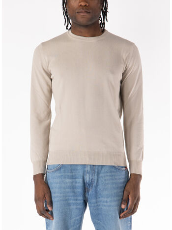 MAGLIONE GIROCOLLO RASATO, 16 SABBIA, small