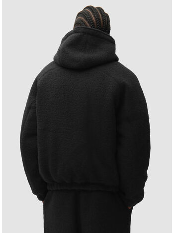GIUBBOTTO BOILED WOOL, 1 BLACK, small