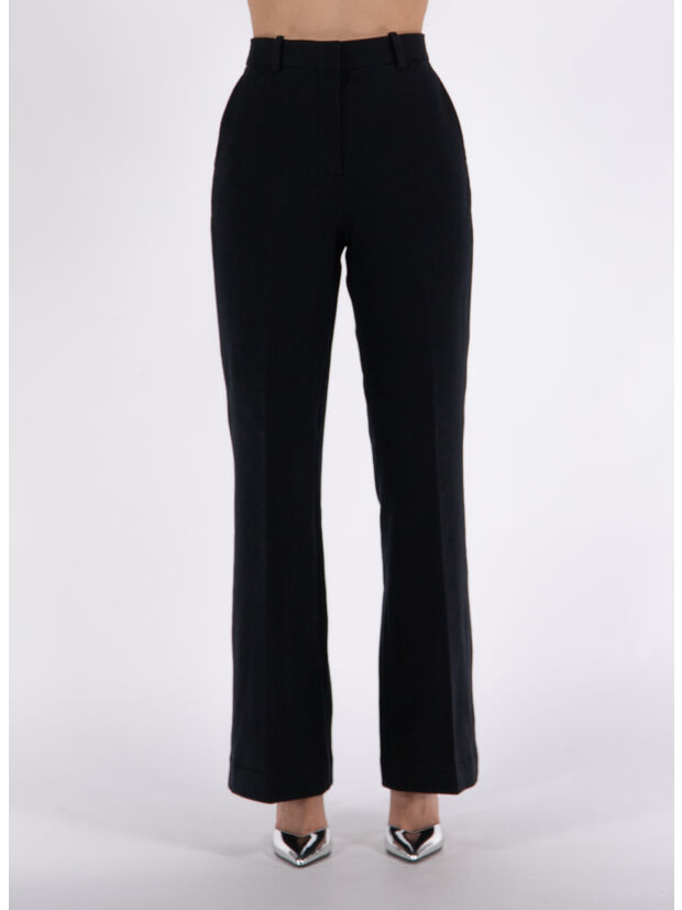 PANTALONE VITA ALTA, 001 NERO, large