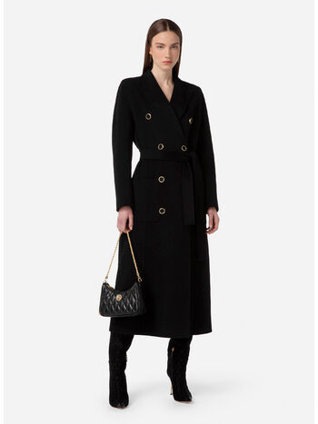 CAPPOTTO DOPPIOPETTO IN PURA LANA, 110 NERO, small