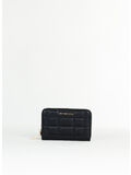 PORTAFOGLIO PICCOLO IN PELLE TRAPUNTATA, 001 BLACK, thumb