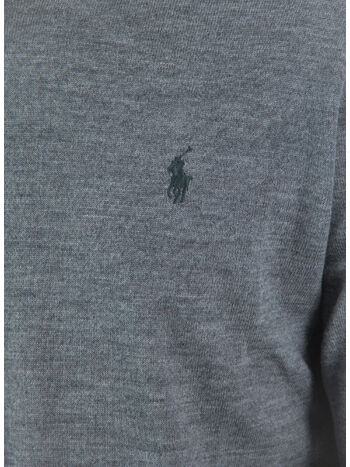 MAGLIONE GIROCOLLO, FAWN GREY HEATHER, small