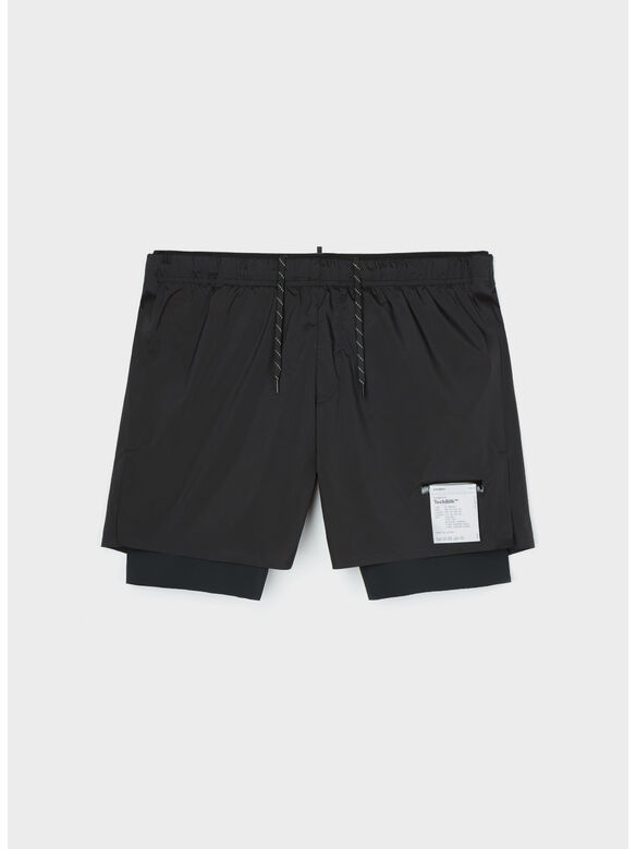 SHORT TECHSILK™ 8INCH, BLACK, medium