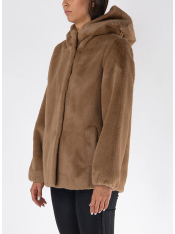 GIACCA CON CAPPUCCIO ORS, 021 BISCOTTO, small