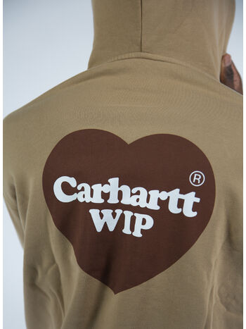 FELPA HEART SWEAT, 07EXX DUSTY H BROWN, small