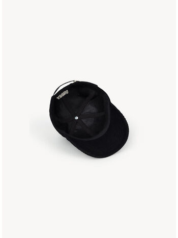 CAPPELLO MINI PROBLEMO CORDUROY, BLK BLACK, small